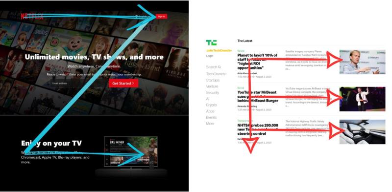 Landing Page Hierarchy 