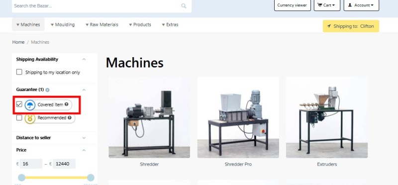 Precious Plastic Bazar Guarantee