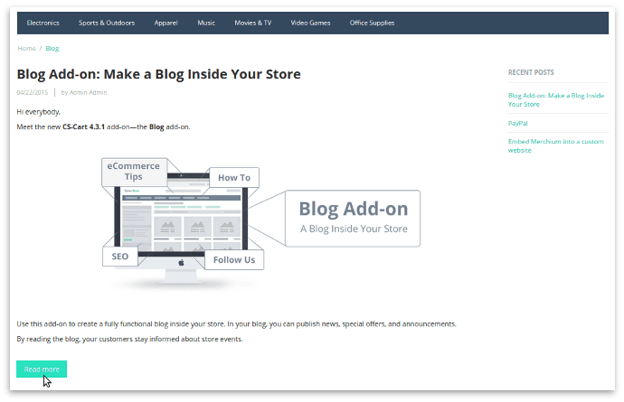 CS-Cart and Multi-Vendor 4.3.1 Released: photo 4 - CS-Cart Blog